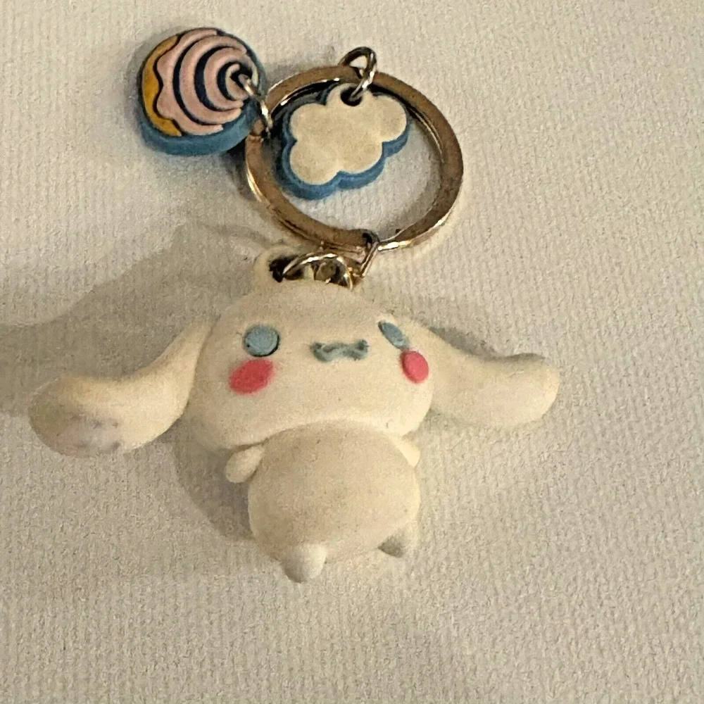 Hello Kitty Friends Cinnamon Roll Keychain Key Ring Collectible Bag Purse Fob